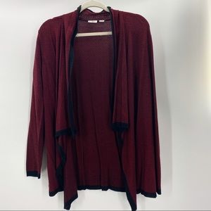 Cato purple and black cardigan